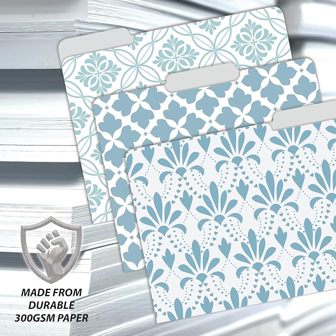 Better Office Products Decorative File Folders, 18 Pack Letter Size, Floral & - Image 5