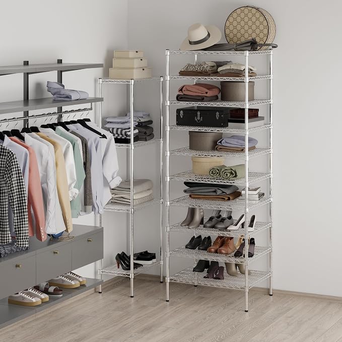 Regal Altair 24" Deep x 30" Wide x 86" Height Wire Shelving Kit | 10-Tier | NSF - Image 5