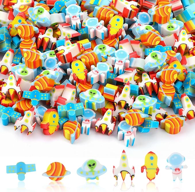 JUNEBRUSHS Space Mini Erasers by JUNEBRUSHS