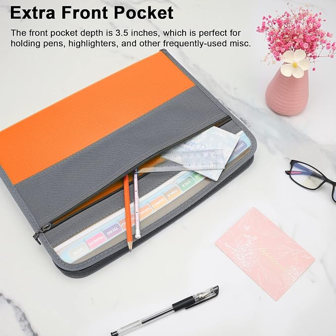NAFY Expanding File Folder, 13 Pockets Document Organizer - Image 4
