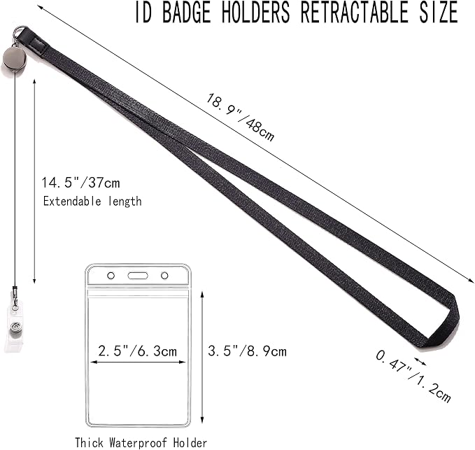 Cute Lanyard id Holder Durable Retractable Lanyards - Image 2