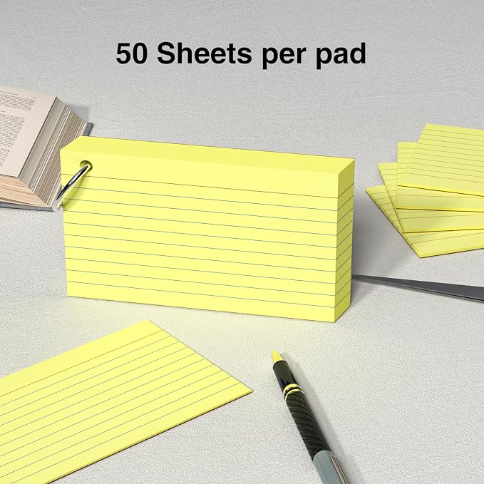 250 Count Yellow Index Cards 3x5 Inch - Image 4