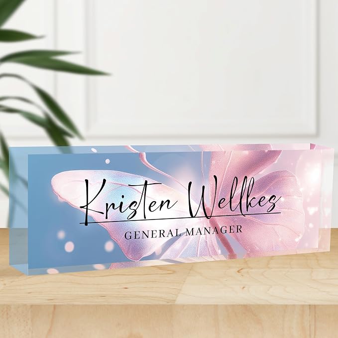 Personalized Office Name Plate, Custom Name Plate by Flpoxzd