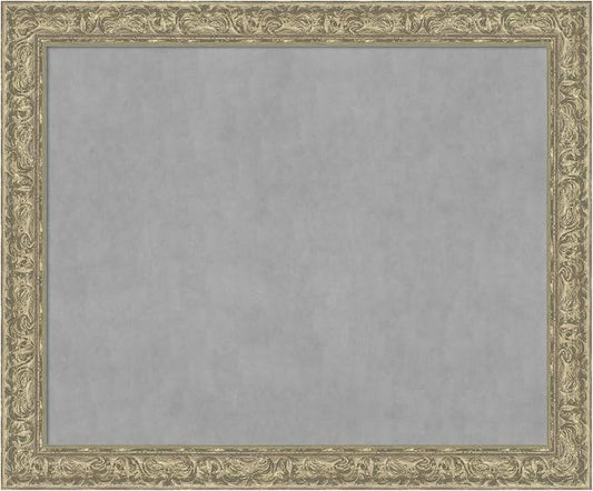 Amanti Art Silver Framed Magnetic Board 39x47 X-Large Vision Board by AmantiArt