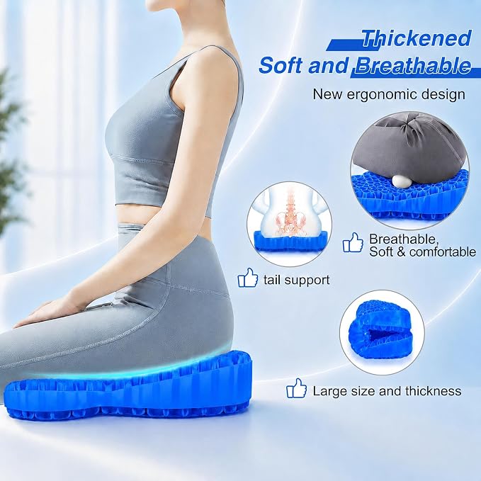 Thicken 19.7in Seat Cushion, Gel Seat Cushion - Image 3