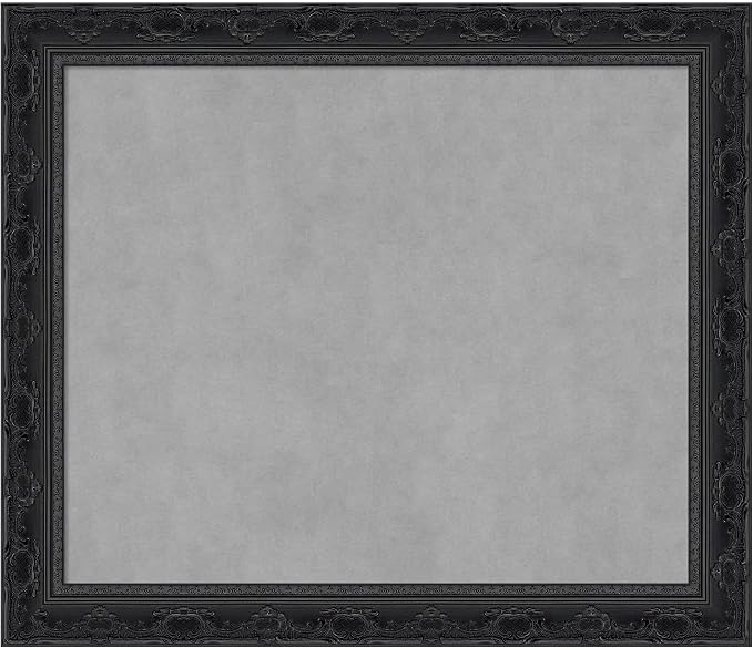 Amanti Art Black Framed Magnetic Board 24x28 Medium Vision Board by AmantiArt