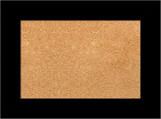 Amanti Art Natural Cork Board for Wall, 17x23 Vision Board with Black Wood Frame, Small Corkboard Office Decor for Home Organization, Casual Corkboard Pinboard to Display Items for Home Organization-DeskLoop Office