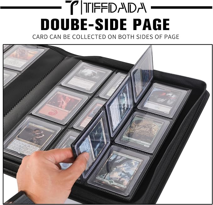Top Loader Binder 9 Pocket, Holds 360+ Cards in 3" x 4" Toploaders, Ringless 20 - Image 3