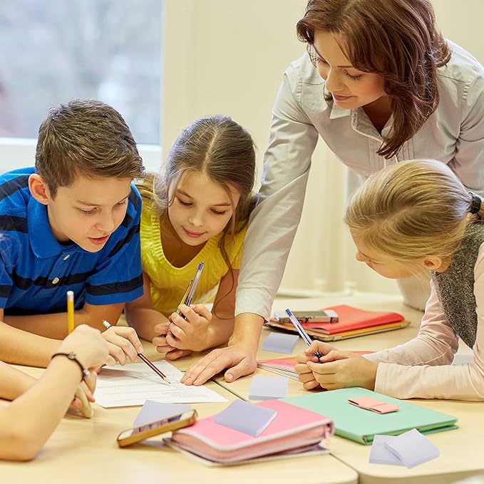 Sabary 2400 Sheets White Sticky Notes 3 x 3 Inch Self Stick Notes Pads Easy Note Pads for Office Home Studying Supplies, 24 Pads, 100 Sheets/Pad, Individual Package-DeskLoop Office