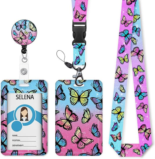Lanyards for ID Badges Name Tags ID Card Holder, ID Badge Holder by Mcapirivo