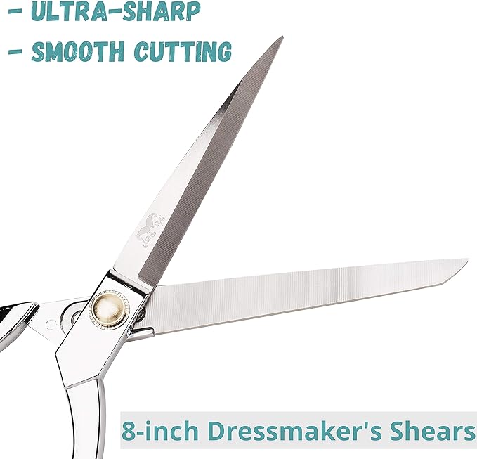 Mr. Pen- Premium Tailor Scissors, 8-Inch | Heavy Duty Carbon Steel Sewing & - Image 3