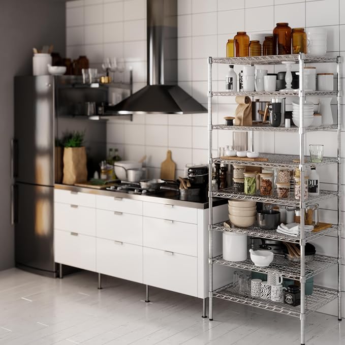 Regal Altair 24" Deep x 30" Wide x 74" Height Wire Shelving Kit | 8-Tier | NSF - Image 2