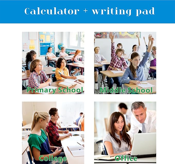 Scientific Calculators for College Students, IPepul Pink Desktop Math Solar Calculator with Notepad,991EX Type-C Rechargeable 552 Functions, School Supplies for Middle High School and Students(Pink)-DeskLoop Office