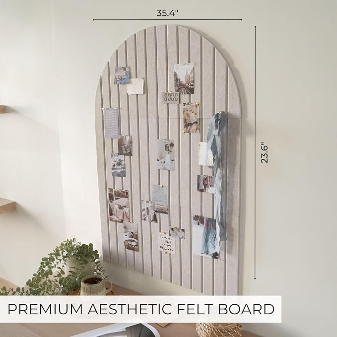 Large Arched Felt Bulletin Board - Image 2