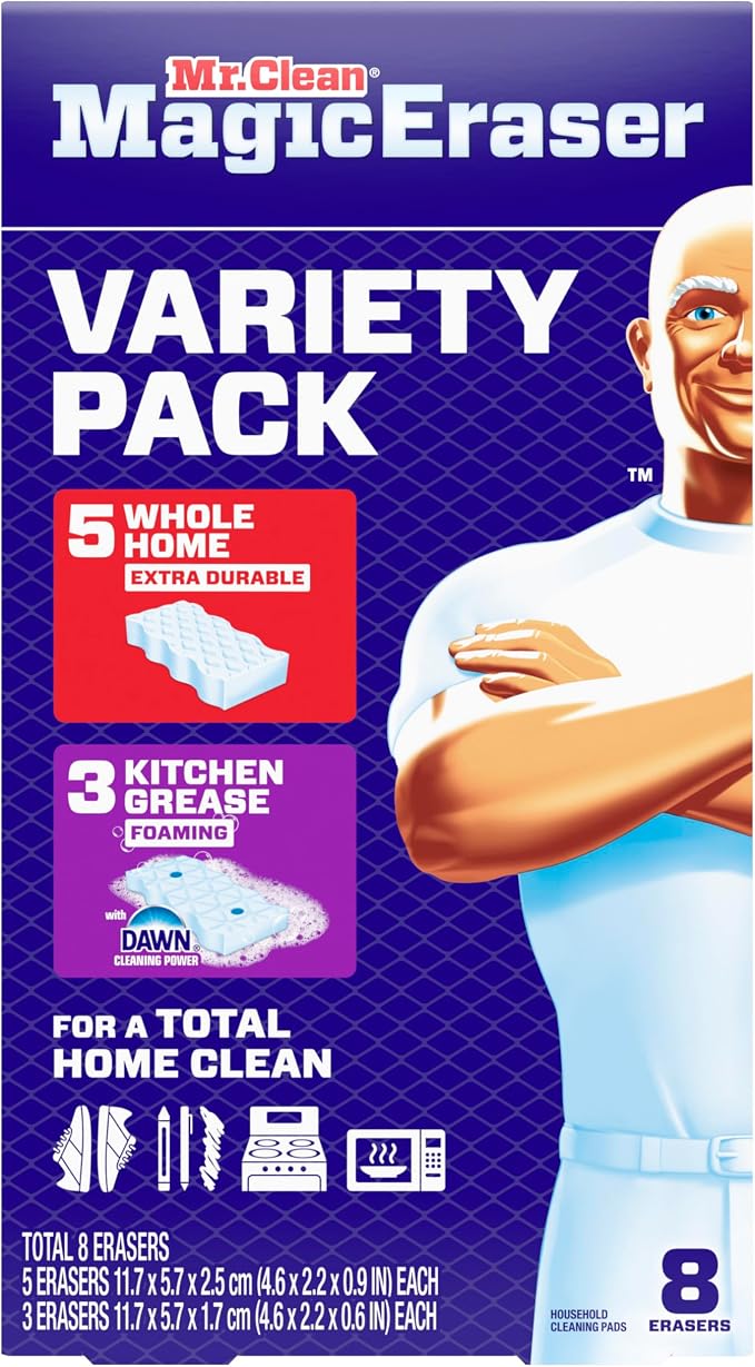 Mr. Clean Magic Eraser Sponge, All Purpose Cleaner, Cleaning Scrubber, Shower - Image 9