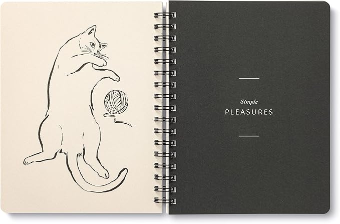 Compendium Spiral Notebook - Wild at Heart — A Designer Spiral Notebook with 192 Lined Pages, College Ruled, 7.5”W x 9.25”H-DeskLoop Office