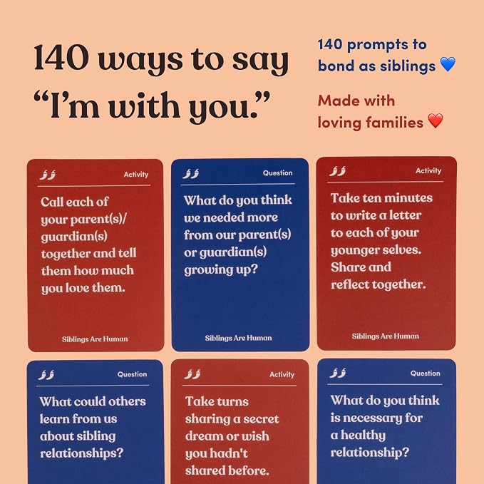 Siblings are Human | 140 Conversation Cards to Help Deepen Sibling - Image 3