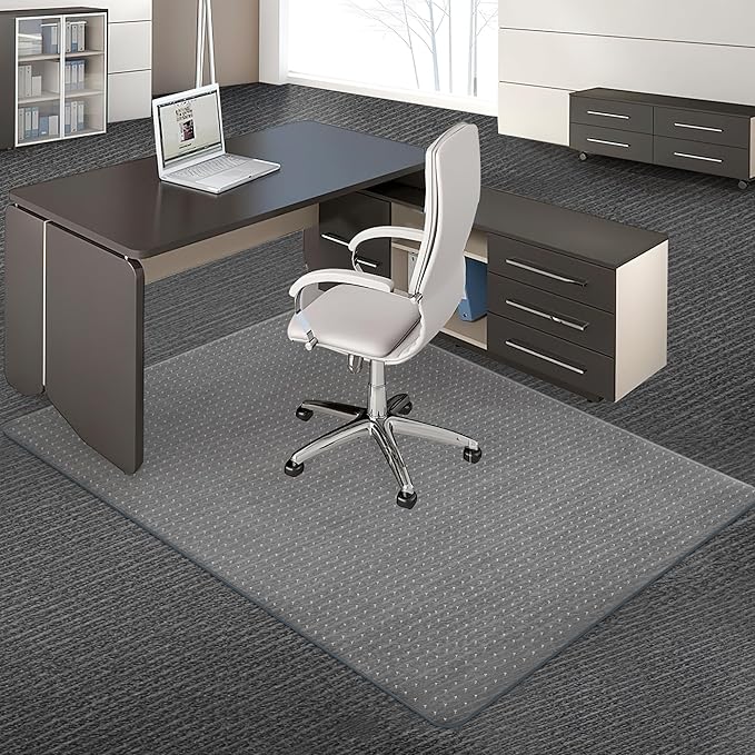BesWin Office Chair Mat for Carpeted Floors, Easy Glide and Flat Without Curling by BesWin