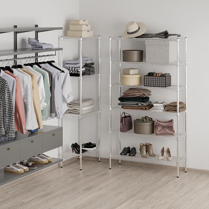 Regal Altair 14" Deep x 42" Wide x 74" Height Wire Shelving Kit | 6-Tier | NSF - Image 7