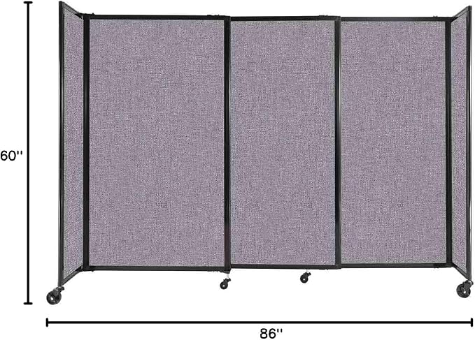 Versare Straightwall Sliding Portable Wall Partition | Freestanding Office - Image 7