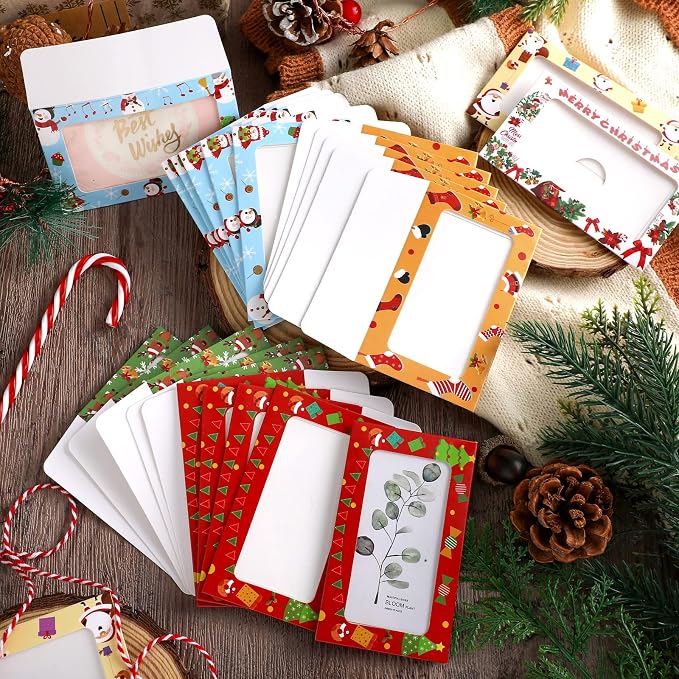 120 Packs Window Gift Card Envelopes Gift Sleeves Credit Size Business - Image 7