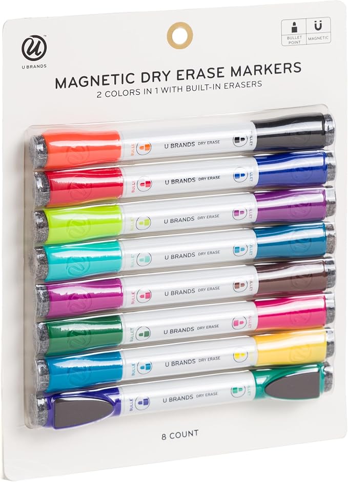 U Brands Fine Tip Dry Erase Markers by UBrands