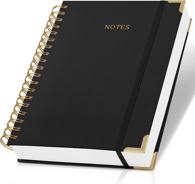 Aesthetic Thick Spiral Notebook Journal by ZICOTO