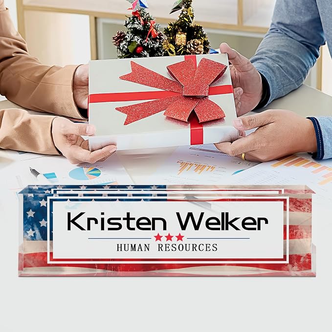 Gowellly Office Desk Name Plate Personalized - Image 2