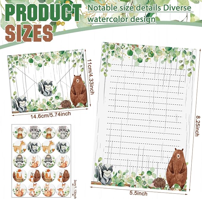 TaoBary 160 Pcs Stationery Paper Set 50 Double Sided Stationery Papers - Image 2