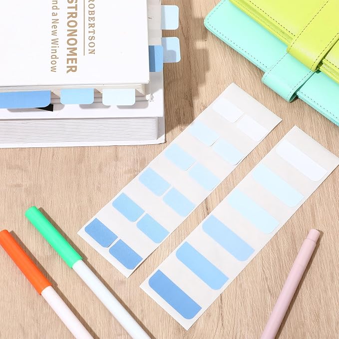 300 Pcs Sticky Index Book Tabs Bible Tabs Gradient Repositionable Page Tab - Image 6