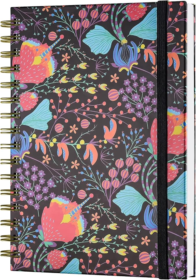 Spiral Notebook, A5 Lined Journal by OMEYA