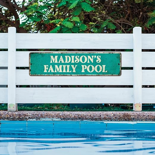 Custom Rustic Sign, Personalized Decor Street Signs Gift, 32x8 Inches, Fade - Image 3