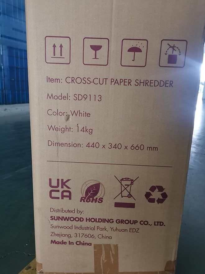 WOLVERINE 18-Sheet Shredders for Home Office Heavy Duty P-4 Security Level Crosscut Paper Shredder Paper/CD/Card Ultra Quiet Paper Shredder for Home with 6 Gallons Pullout Waste Bin SD9113(White ETL)-DeskLoop Office