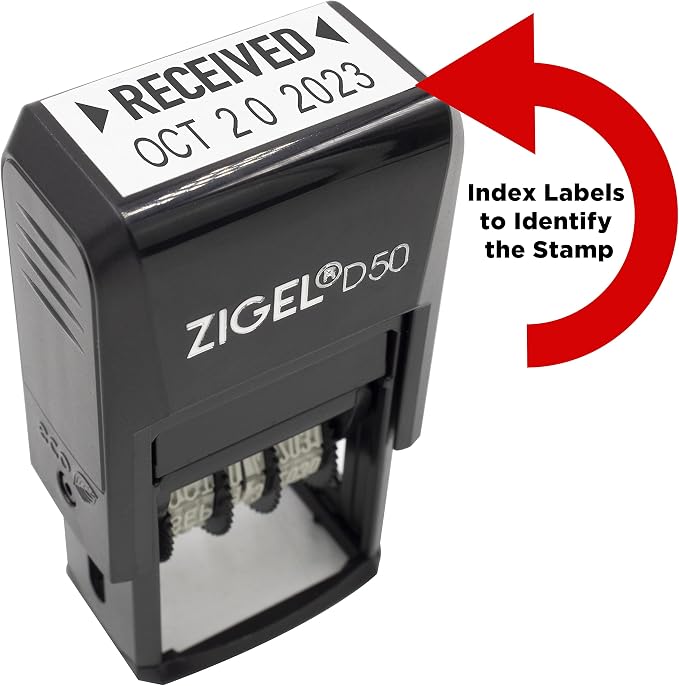 ZIGEL D50 Date Stamp with Shipped - Image 5
