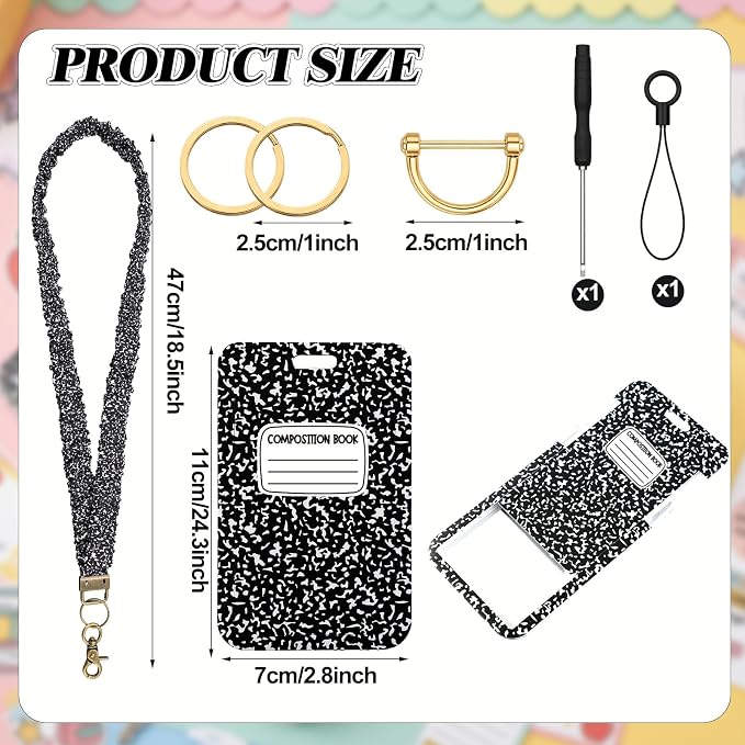 Gilprop 1 Pcs Scrunchie Teacher Lanyards - Image 3