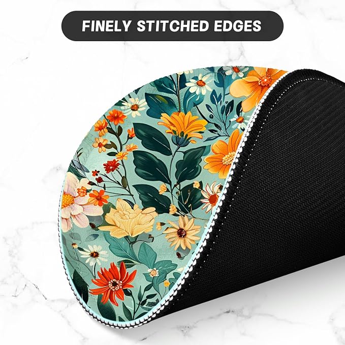 ITNRSIIET Round Mouse Pad with Stitched Edge Premium-Textured Waterproof - Image 4