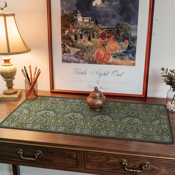 iCasso Aesthetic Floral Desk Mat, L Mouse Pads, Anti-Slip Mousepad - Image 6