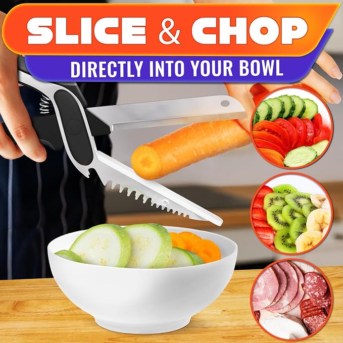 Cutting Board Scissors for Food – 7-in-1 Kitchen Food Scissors - Image 9