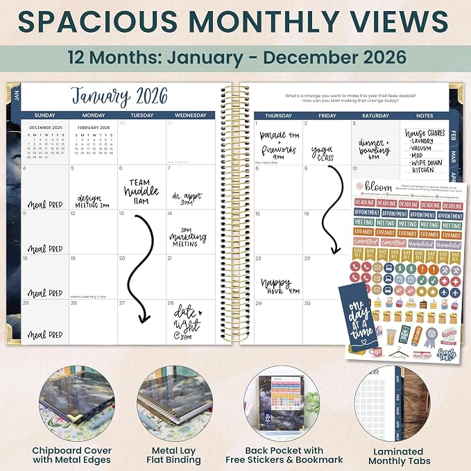 bloom daily planners 2026 Hardcover Calendar Year Goal & Vision Planner - Image 2