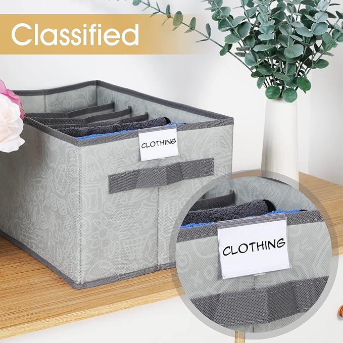 50pcs Labels for Storage Bins Plastic Label Clip, Basket Labels Clip On Wire - Image 2