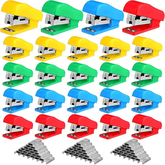 Fainne 30 Pcs Mini Stapler Bulk by Fainne