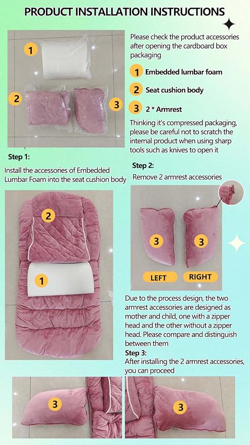 Desk Chair Cushion，Dormdorm Chair Cushion，Office Chair Seat Cushion - Image 6