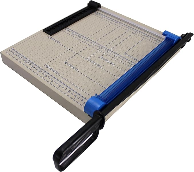 TEXALAN(R) 12" A4 Paper Cutter Multi-Purpose Trimmer for Metal Sheet, Leather, Plastic Sheet, Non-Woven Fabric, 12 Sheets 80-Gram Paper-DeskLoop Office