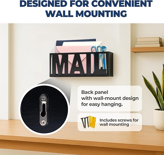 Mail Organizer Countertop, Desk or Wall Mail Holder - Image 6