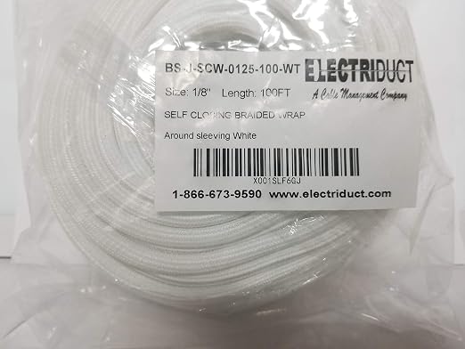 Electriduct 1/8" Hook Self Closing Sleeve Braid Wrap Around Sleeving Flame - Image 4