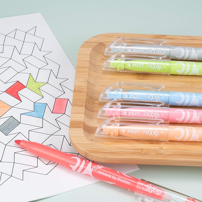 Pilot FriXion Light Pastel Collection Erasable Highlighters, Chisel Tip - Image 7