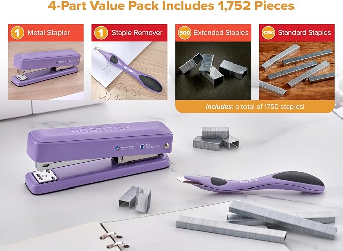 Bostitch Titan Heavy Duty Metal Stapler, 50 Sheet Capacity - Image 5