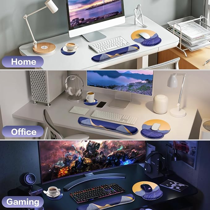Ergonomic Keyboard Wrist Rest, Mouse Pad - Image 7