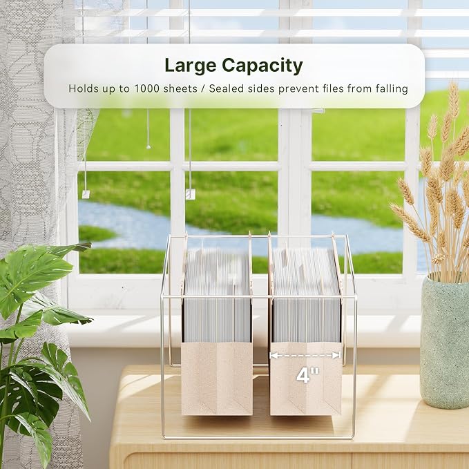 XINGIA Legal Size Hanging File Folders Extra Capacity, 6 Pack Plastic Hanging - Image 4