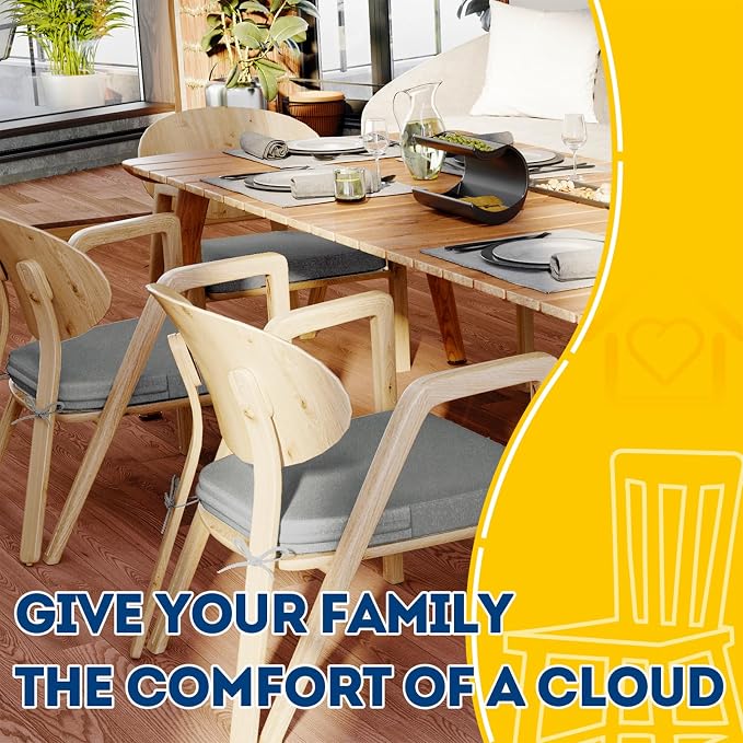 AAAAAcessories D-Shaped Chair Cushions, Machine-Washable Cover - Image 6